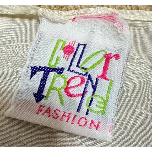 VTG SILKY NAUTICAL VEST SZ M / L  WHITE SAILING STARS STAMPS THEMED WOMENS - Picture 3 of 5